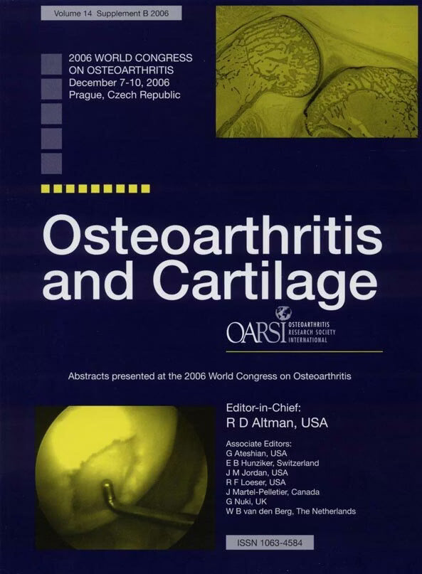 2006 全球骨關節炎學術會議 Rose-Hip對中年女性關節炎疼痛的影響